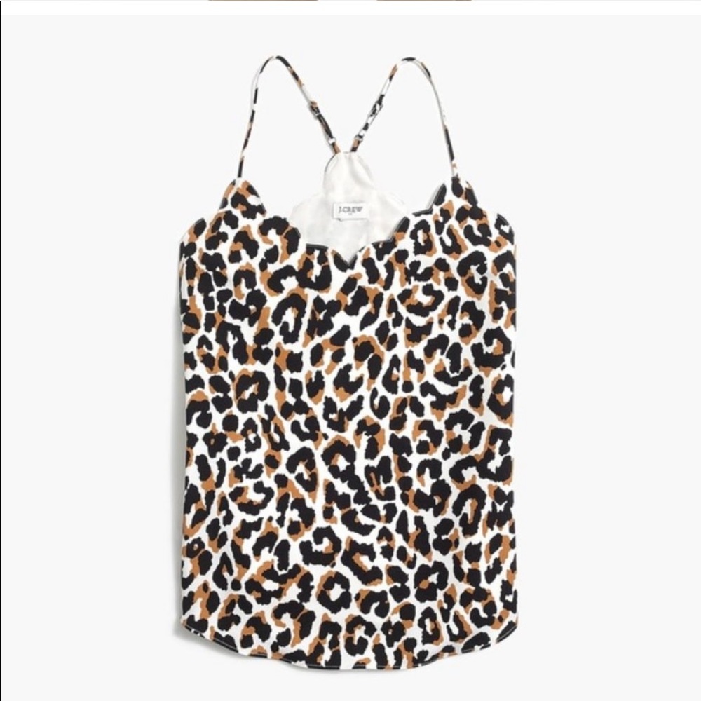 J. Crew Factory Scalloped Cami Top